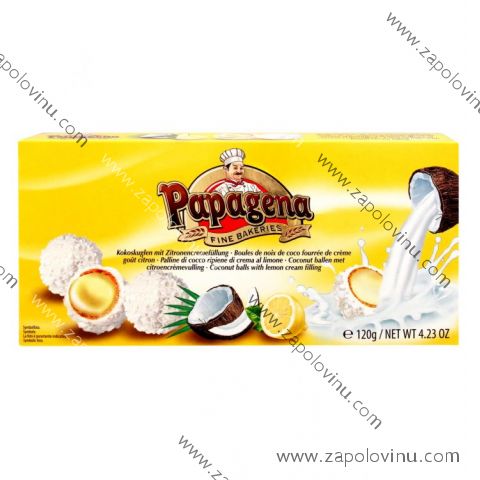 Papagena Kokosové kuličky s citrónovou náplní 120g