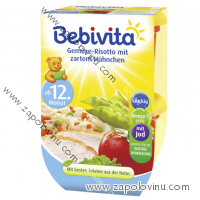 BEBIVITA, ZELENINOVÉ RIZOTO S KUŘECÍM MASEM OD 12. MĚSÍCE, 2X250G, 0,5 KG