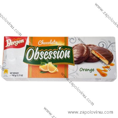 Bergen OBSESSION Cookies Pomeranč 128g