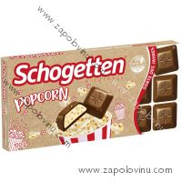 Schogetten Mléčná čokoláda s mléčnou krémovou náplní a kousky popcornu 100g