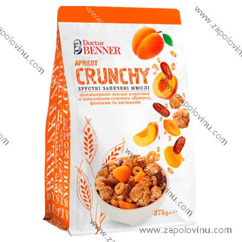 DR. BENNER Crunchy Meruňky a datle 375G