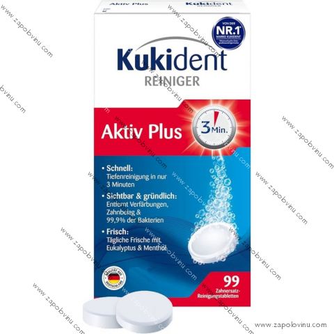 Kukident AktivPlus tablety na protézy 99 ks