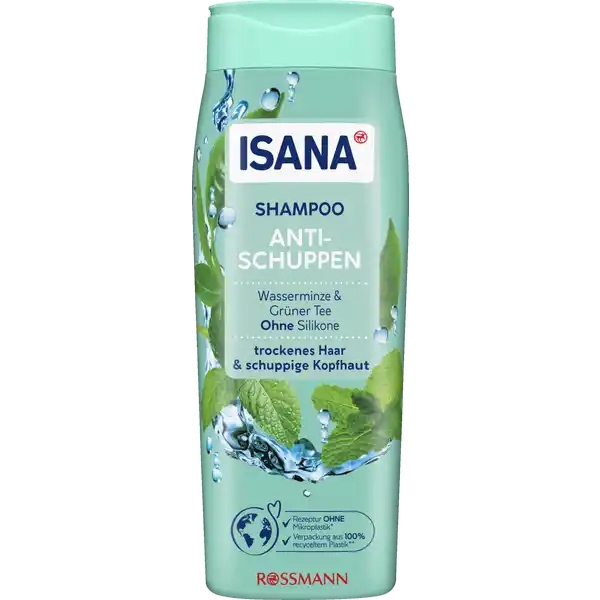 ISANA Šampon proti lupům s mátou a zeleným čajem 300 ml