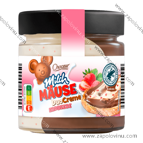 CHOCEUR Milchmäuse-Duo-Creme Jahoda 200g