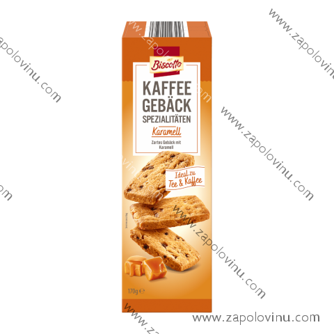 BISCOTTO sušenky ke kávě s karamelem 170g