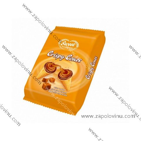 Sweet Oplatky Crispy Cones s krémovou náplní a toffee příchutí 130 g