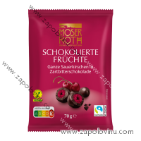MOSER ROTH třešně v hořké čokoládě 70g