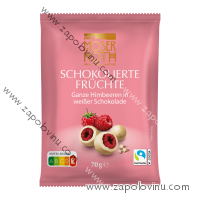 MOSER ROTH maliny v bílé čokoládě 70g