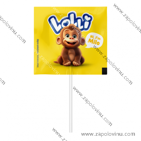 Argo LOLLI Klasické lízátko opička citron 7g