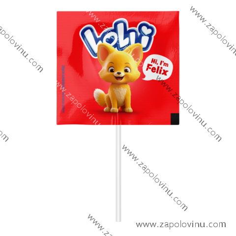 Argo LOLLI Klasické lízátko liška jahoda 7g