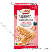 BISCOTTO sendwich cererální sušenky s jogurtem a ovocem 253g