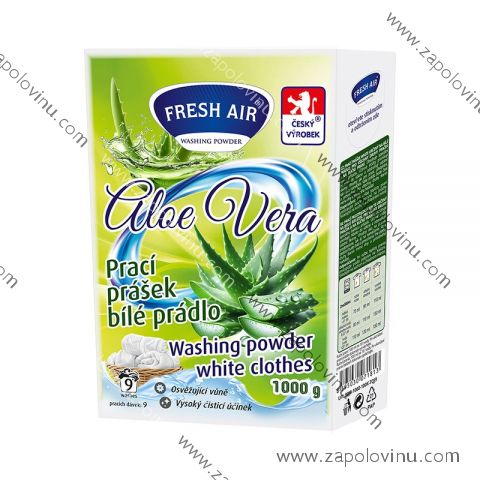 Fresh Air Prácí prášek na bílé prádlo Aloe Vera 1 kg