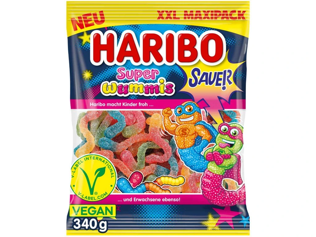 Haribo Super Wummis sauer vegan 340g