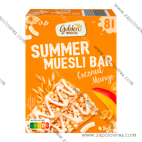 GOLDEN BRIDGE Müsli Tyčky Kokosovo-mangové 200g