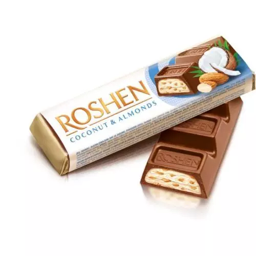 Roshen tyčinka s mandlemi a kokosovou náplní 38g