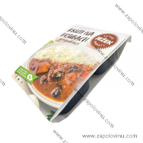 Ježek Krůtí maso na houbách, jasmínová rýže 450 g