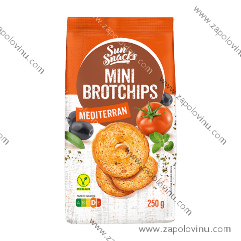 Sun Snacks Mini chlebové lupínky středomořské 250g