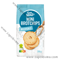 Sun Snacks Mini chlebové lupínky mořská sůl 250g