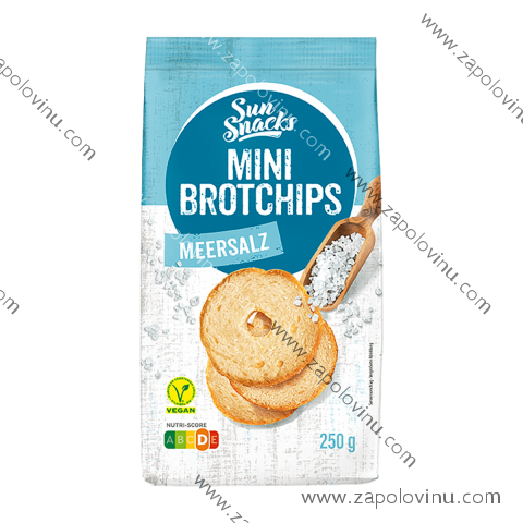 Sun Snacks Mini chlebové lupínky mořská sůl 250g
