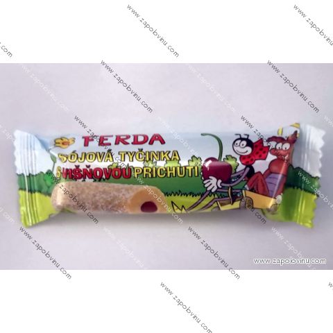 Chocoland Ferda sójová tyčinka plněná ovocnou náplní višeň 50 g