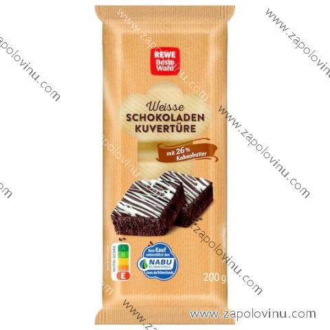 REWE Bílá čokoláda na vaření 200g