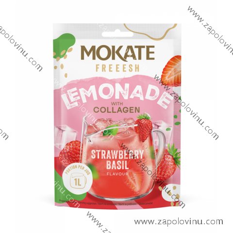 MOKATE LEMONADE JAHODA A BAZALKA + KOLAGEN 40g