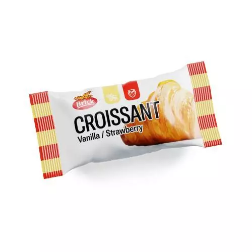 Brick croissant vanilka a jahoda 60g