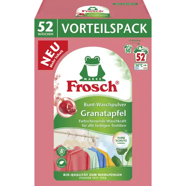 Frosch prací prášek Color granátové jablko 52 PD