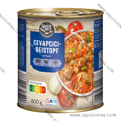 Speise Zeit Čevapčiči rýžový guláš s paprikami 800g