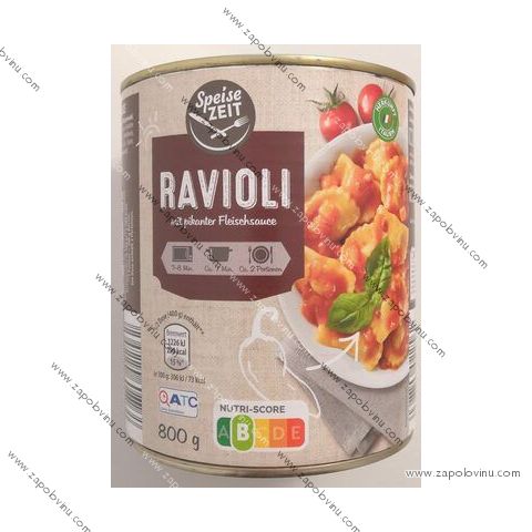 Speise Zeit Ravioli s pikantní masovou omáčkou 800g