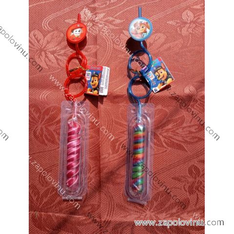 Paw Patrol lízátko s brčkem holčičí 42g