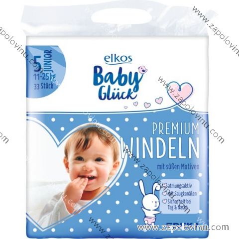 ELKOS DĚTSKÉ PLENKY 5 JUNIOR, 11-25 KG 33 ks