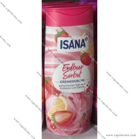 ISANA Krémový Sprchový gel Erdbeer Sorbet 300 ml