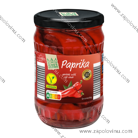 KINGS CROWN Pečená paprika 530g