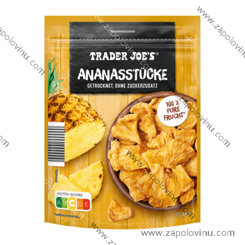 TRADER JOE'S Kousky ananasu 75 g