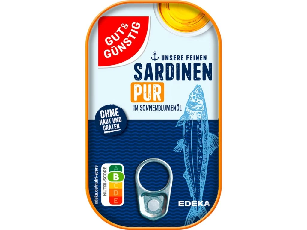 G+G Sardinky ve slunečnicovém oleji 125g