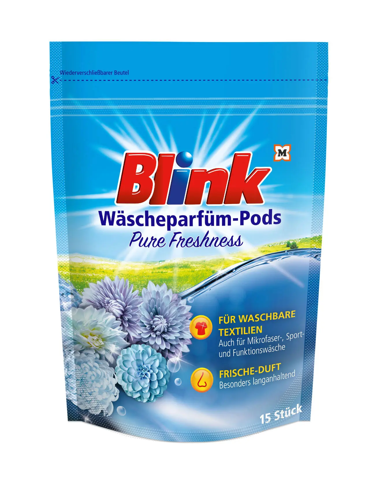 BLINK Parfémové kapsle Laundry Pure Fresh 15 ks