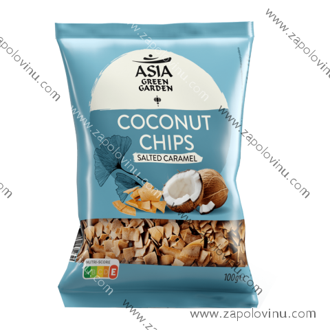 ASIA GREEN GARDEN kokosové chipsy ve slaném karamelu 100g