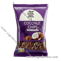 ASIA GREEN GARDEN kokosové chipsy v hořké čokoládě 100g