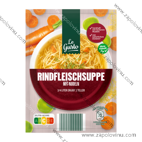 LE GUSTO Sáčková polévka Hovězí 55g 3 porce