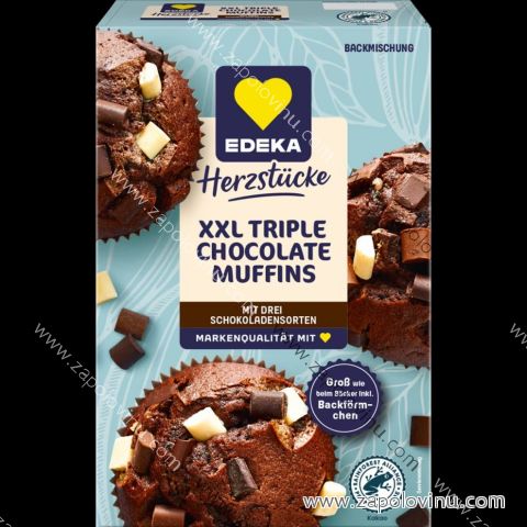 EDEKA Směs na pečení Muffin Triple Chocolate 345g
