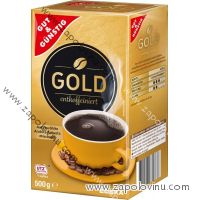 G+G GOLD pražená káva, mletá bez kofeinu 500g