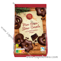 Wintertraum mini perníčky srdíčka hvězdičky preclíky tmavé 400 g