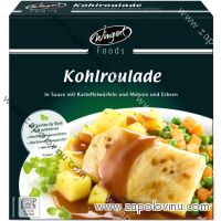 Wingert Foods zelná rolka v omáčce s bramborami, mrkví a hráškem 480 g