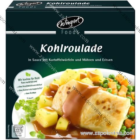 Wingert Foods zelná rolka v omáčce s bramborami, mrkví a hráškem 480 g