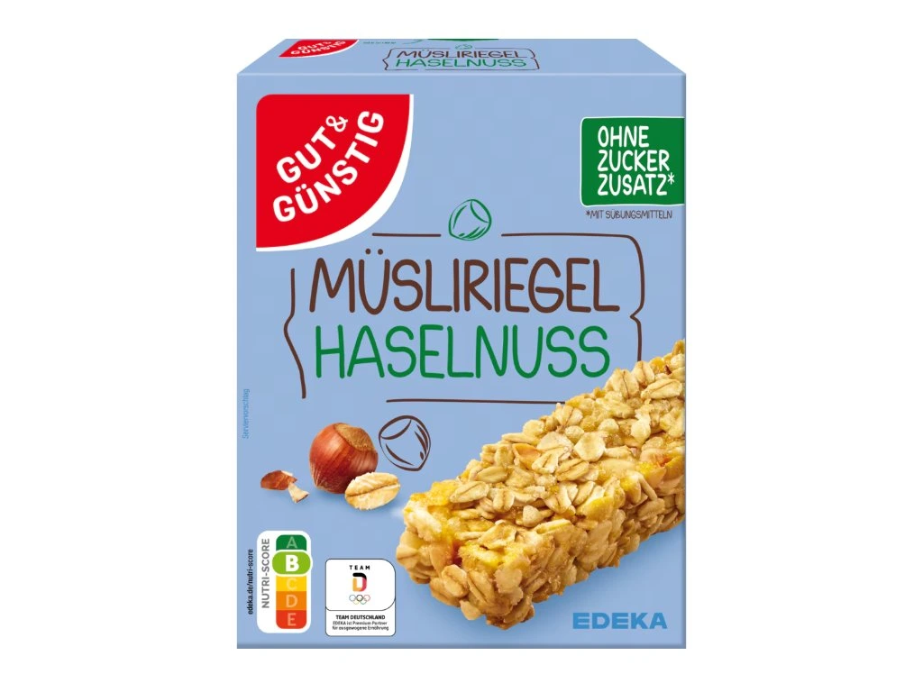 G+G Müsli tyčinky s lískovým oříškem bez cukru 8x25g