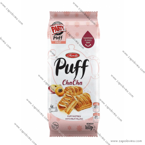 Morello Puff Ponchik Pečivo z listového těsta s ovocnou náplní 164 g