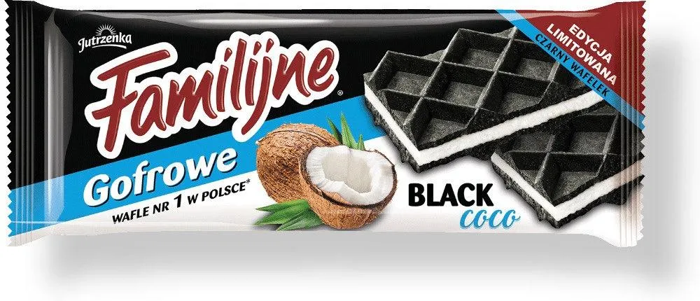 Familijne wafle gofrowe black coco 140g