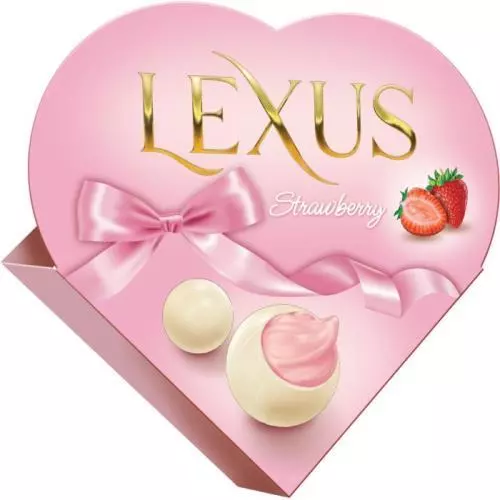 Lexus srdce strawberry cream 110g