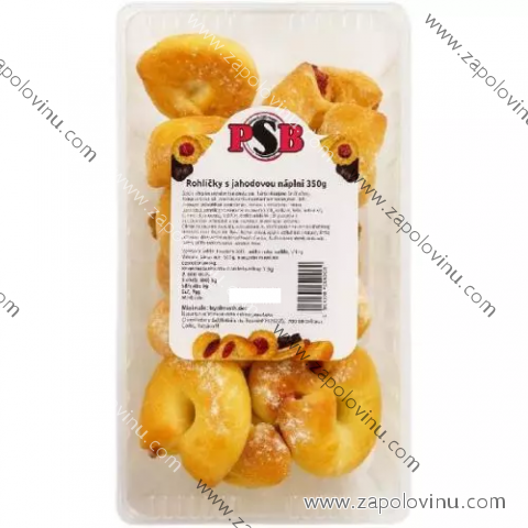 PSB rohlíčky s jahodovou náplní 330g